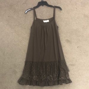 Ruffled slip dress